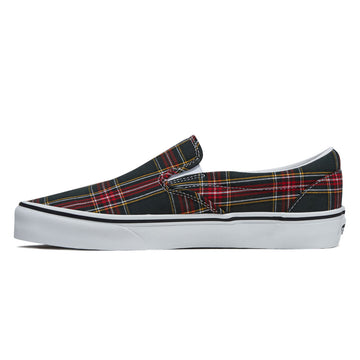 Vans Classic Slip-On Shoes - Tartan Oil Green