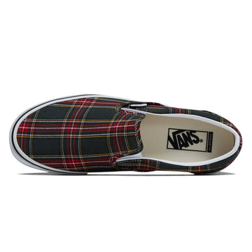 Vans Classic Slip-On Shoes - Tartan Oil Green