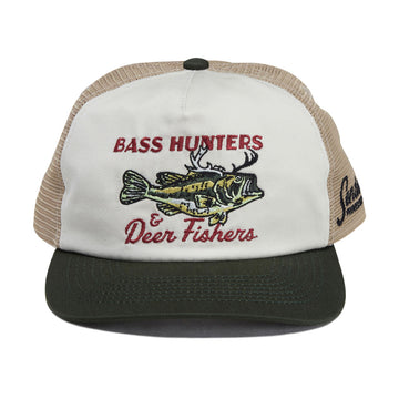 Sendero Deer Fishers Trucker Hat - White