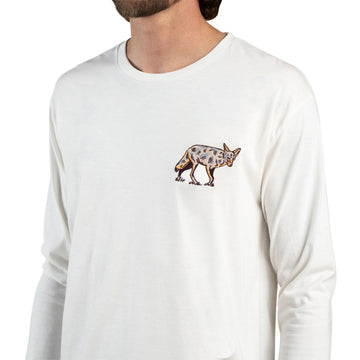 Sendero Coyote Long Sleeve T-Shirt - Vintage White