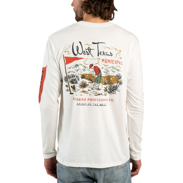 Sendero West Texas Municipal Long Sleeve T-Shirt - Vintage White