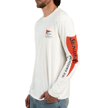 Sendero West Texas Municipal Long Sleeve T-Shirt - Vintage White