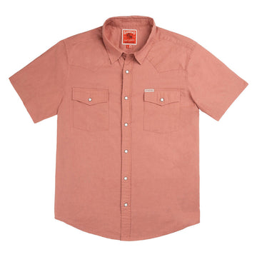 Sendero The Wyatt Pearl Snap Solid Shirt - Nantucket Red
