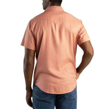 Sendero The Wyatt Pearl Snap Solid Shirt - Nantucket Red