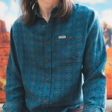 Sendero City Slicker Long Sleeve Shirt - Ojinaga/Blue