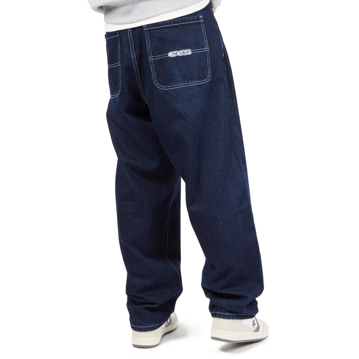 Overdye Logo Cotton Denim Jeans