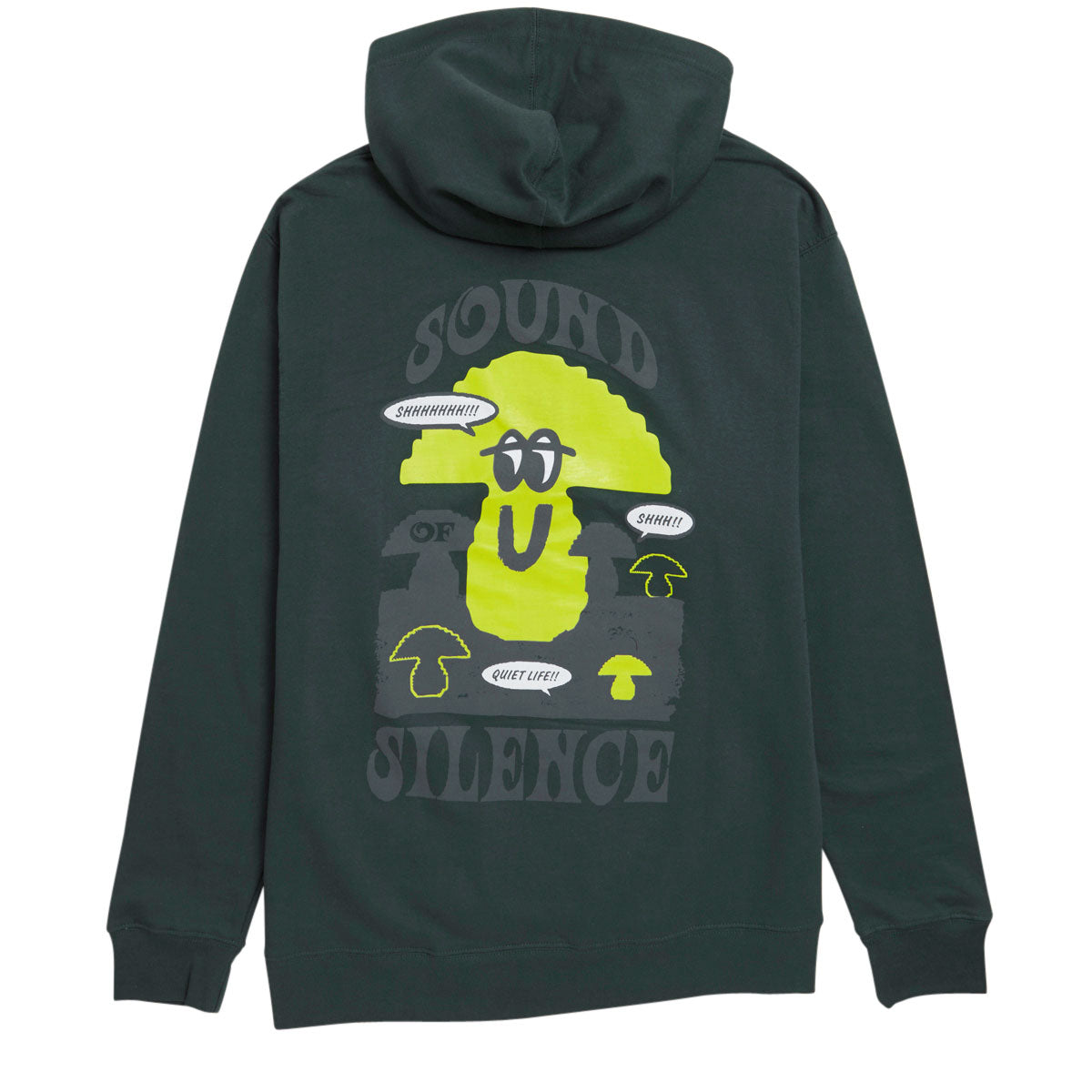 The Quiet Life Sound of Silence Hoodie - Hunter Green image 1