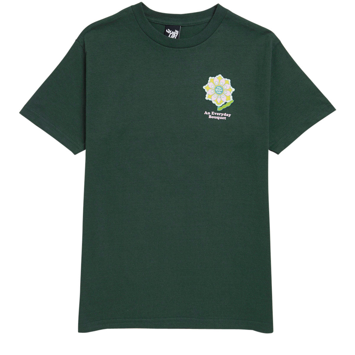 The Quiet Life Everyday Bouquet T-Shirt - Hunter Green image 2