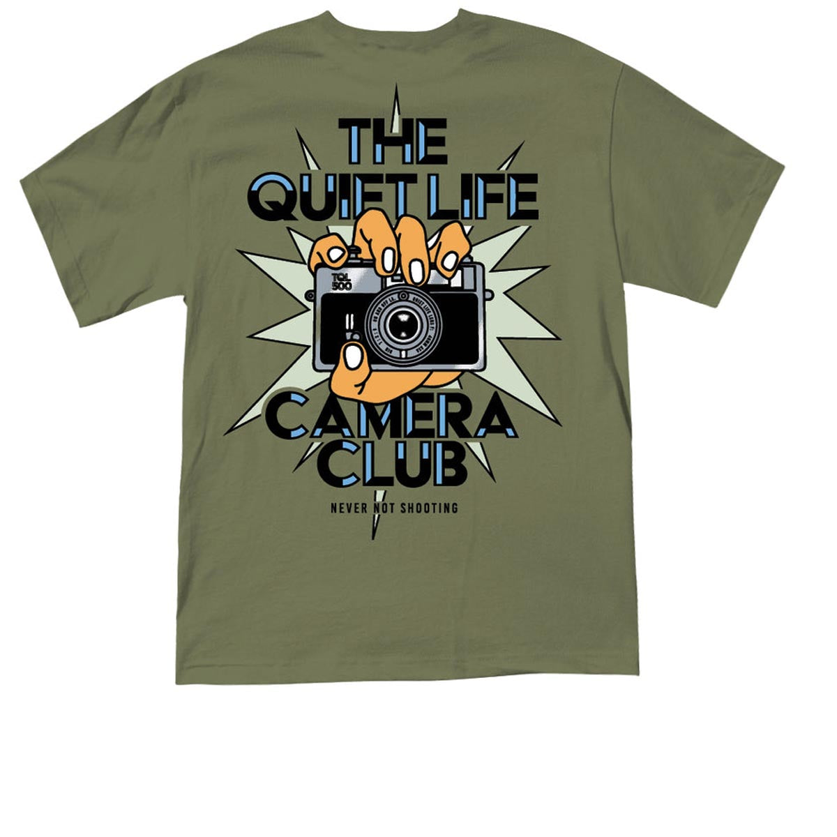 The Quiet Life Camera Club Burst T-Shirt - Army image 1