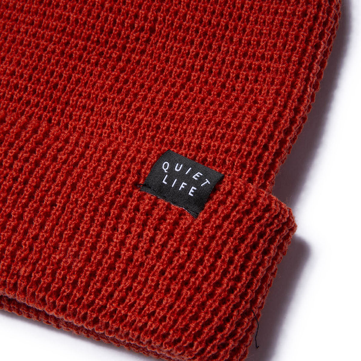The Quiet Life Waffle Beanie - Rust image 2
