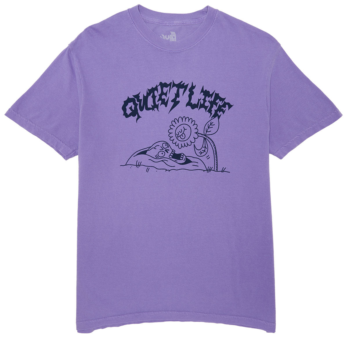 The Quiet Life x Jay Howell Flower Fright Pigment Dyed T-Shirt - Lavender image 1