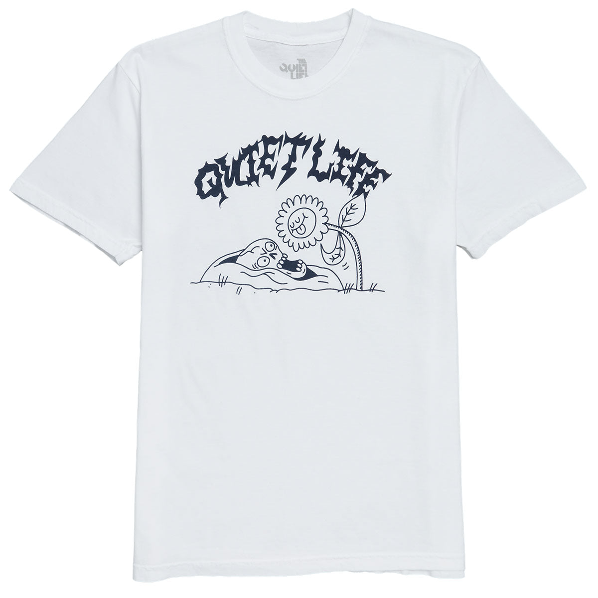 The Quiet Life x Jay Howell Flower Fright Pigment Dyed T-Shirt - White image 1