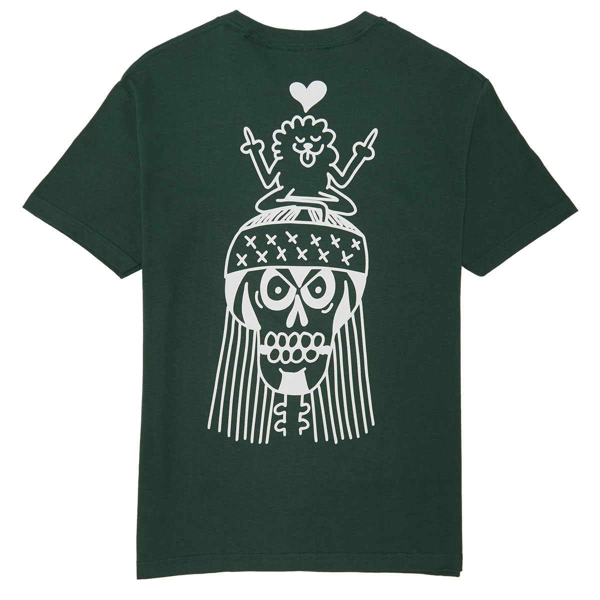 The Quiet Life x Jay Howell Doodle T-Shirt - Hunter Green image 1