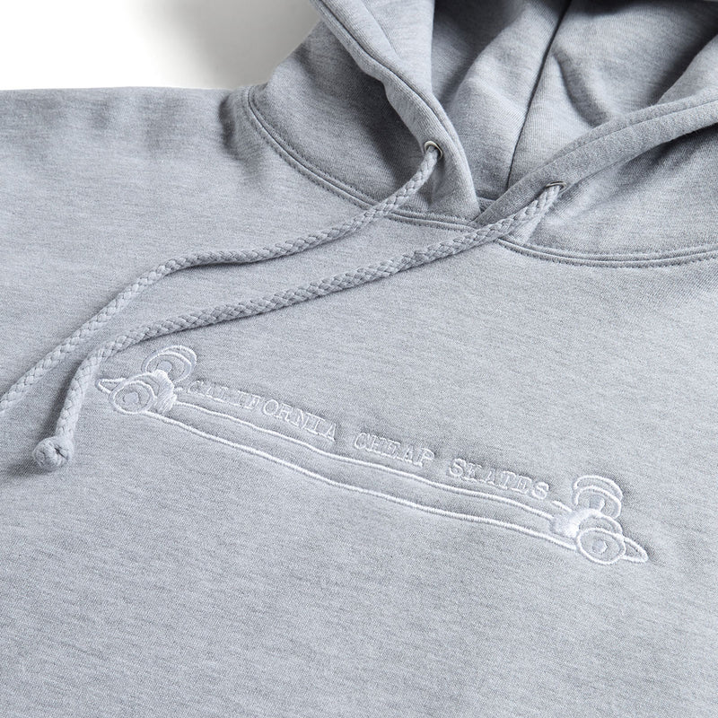 CCS Heritage Cheap Skates Hoodie - Grey/White - SM