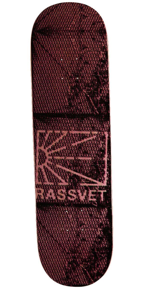 Rassvet Mesh Logo Skateboard Deck - Black - 8.50