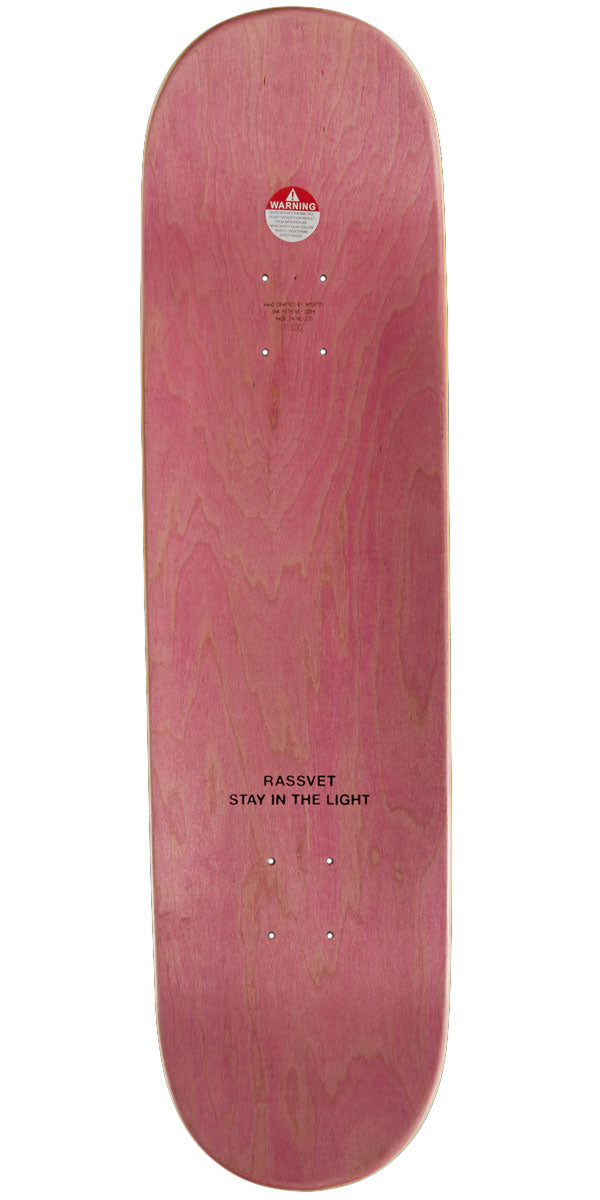 Rassvet Mesh Logo Skateboard Deck - Black - 8.50