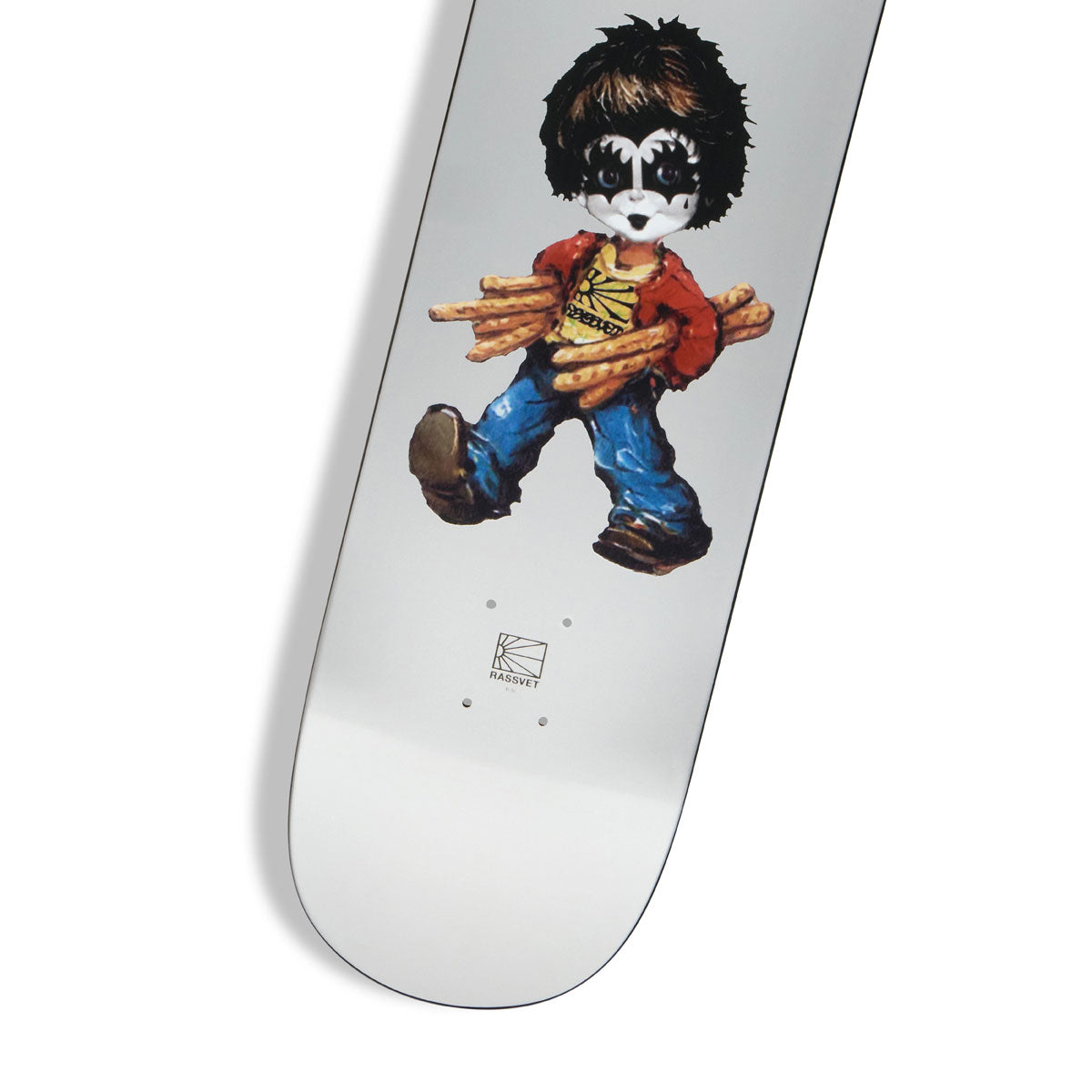 Rassvet Taveira Baguette Skateboard Deck - Silver - 8.375