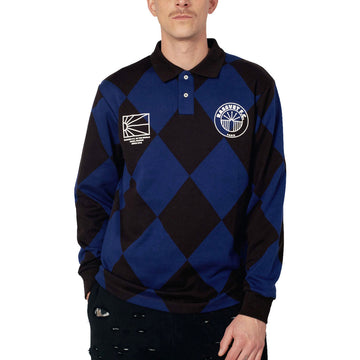 Rassvet Jaquard Long Sleeve Football Jersey - Blue