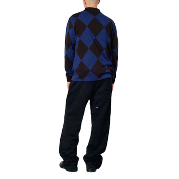 Rassvet Jaquard Long Sleeve Football Jersey - Blue