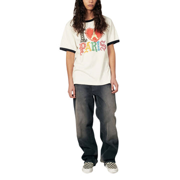 Rassvet Jewel Ringer T-Shirt - Off White