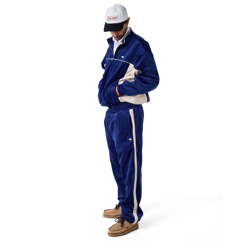 Helas Donny Tracksuit Pants - Navy/Beige