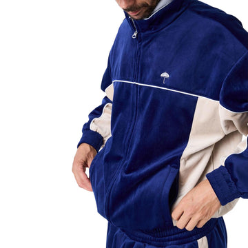 Helas Donny Tracksuit Jacket - Navy/Beige