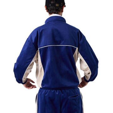 Helas Donny Tracksuit Jacket - Navy/Beige