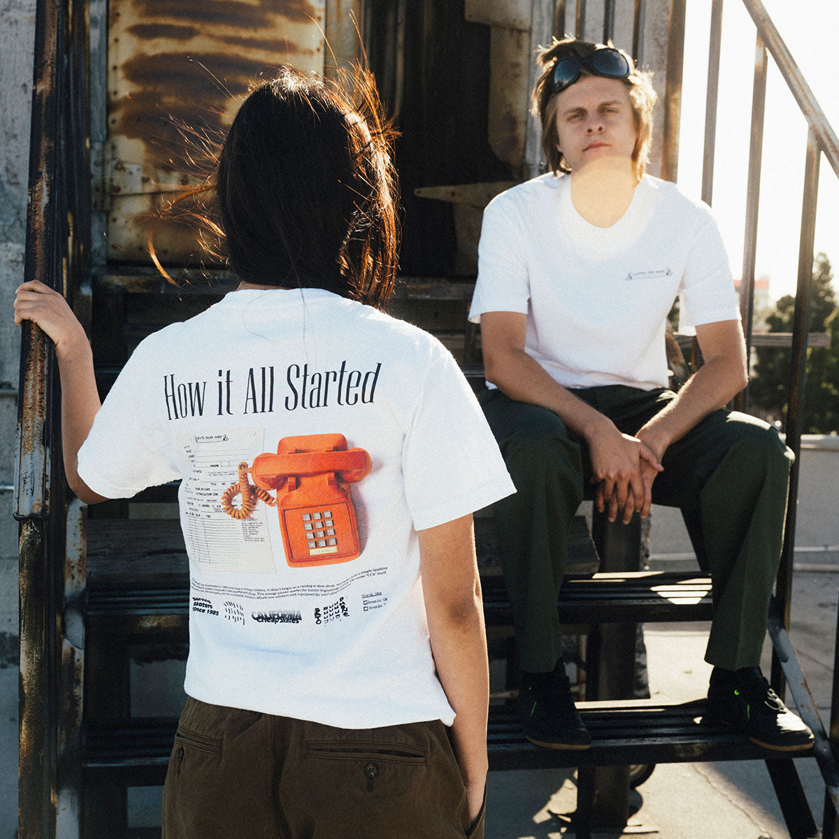 CCS 40 Year Phone T-Shirt - White