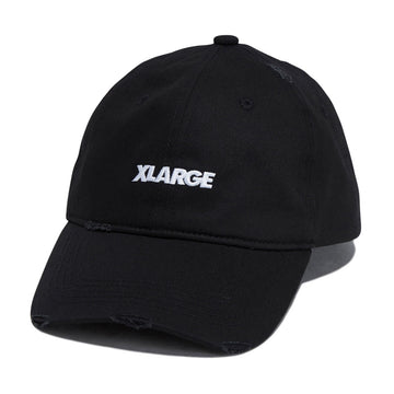 XLarge Label Brand 6 Panel Hat - Black