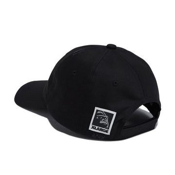 XLarge Label Brand 6 Panel Hat - Black