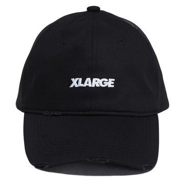 XLarge Label Brand 6 Panel Hat - Black