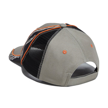 XLarge Red Head Hybrid 6 Panel Hat - Olive