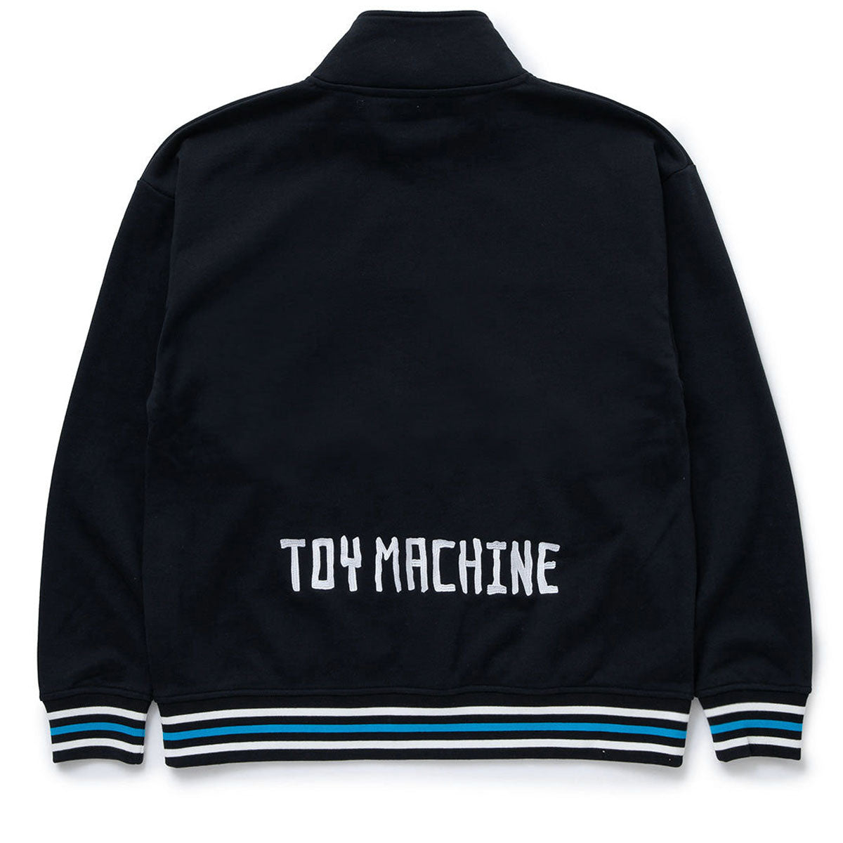 Toy Machine Lightning Eye Rib Line Sweat Half Zip Sweatshirt - Black image 2