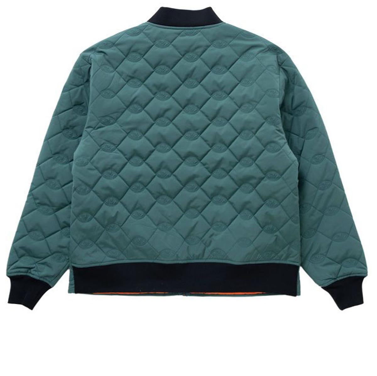 Toy Machine Sect Eye Stitch Quilted Bomber Jacket - Green image 2