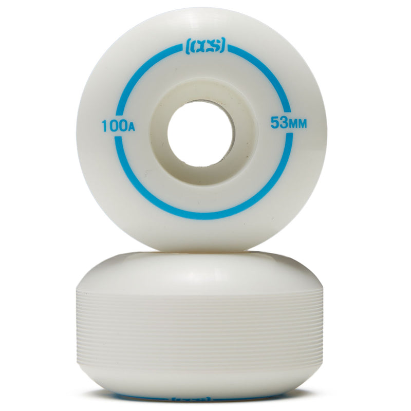 CCS Skateboard Wheels - White - 53mm