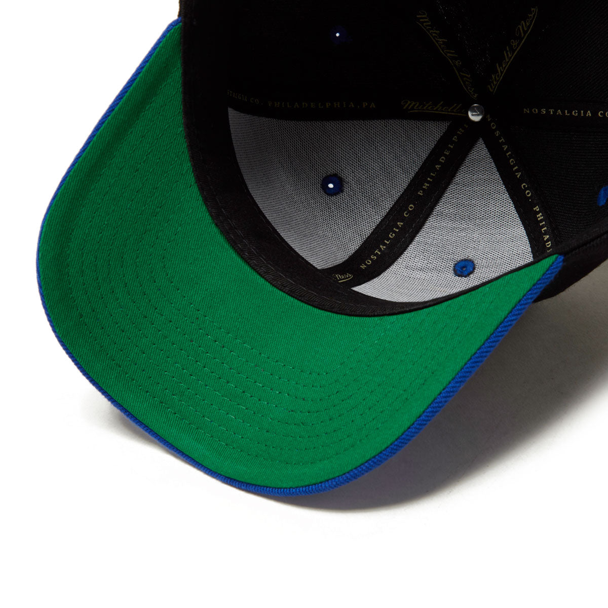 CCS x Mitchell & Ness Hoops Hat - Black/Royal image 3