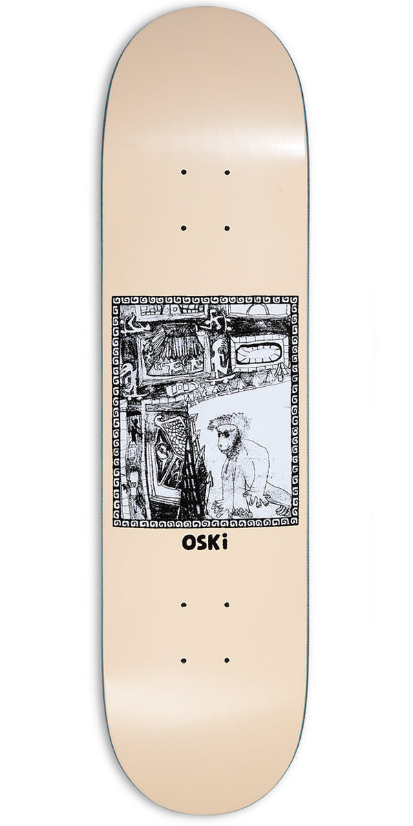 Polar Oskar Rosenberg Gorilla King Skateboard Deck - Cream - 7.875