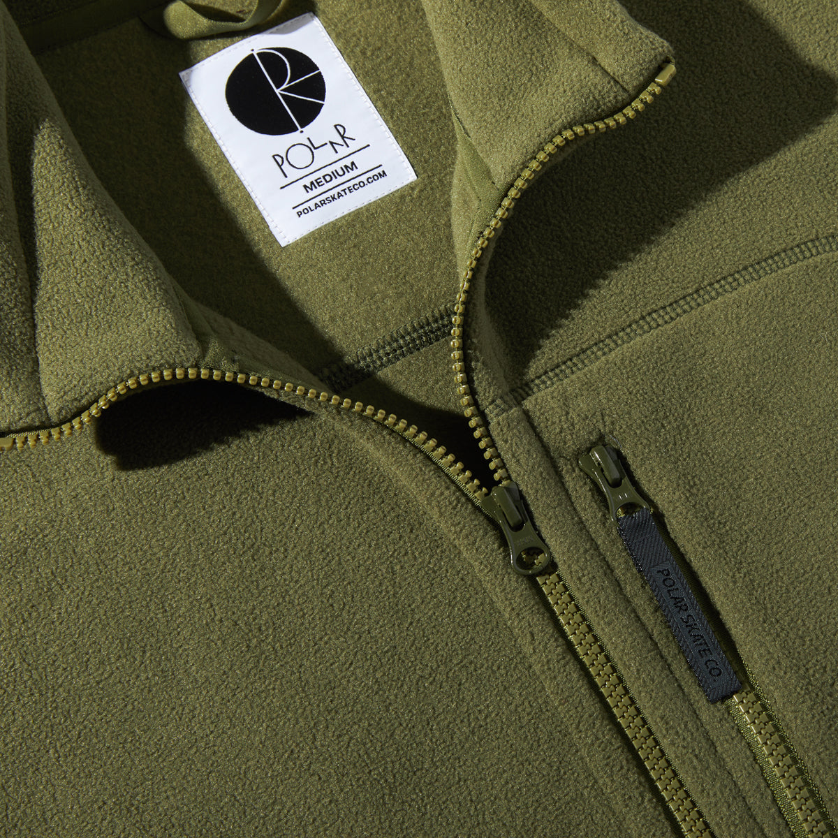Polar Basic Fleece Jacket - Army Green image 3