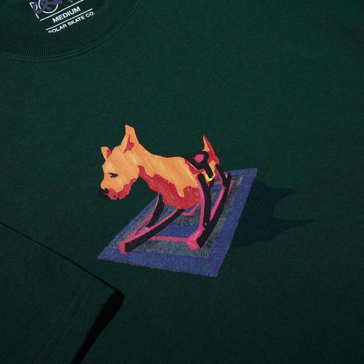 Polar Dog T-Shirt - Dark Green image 2