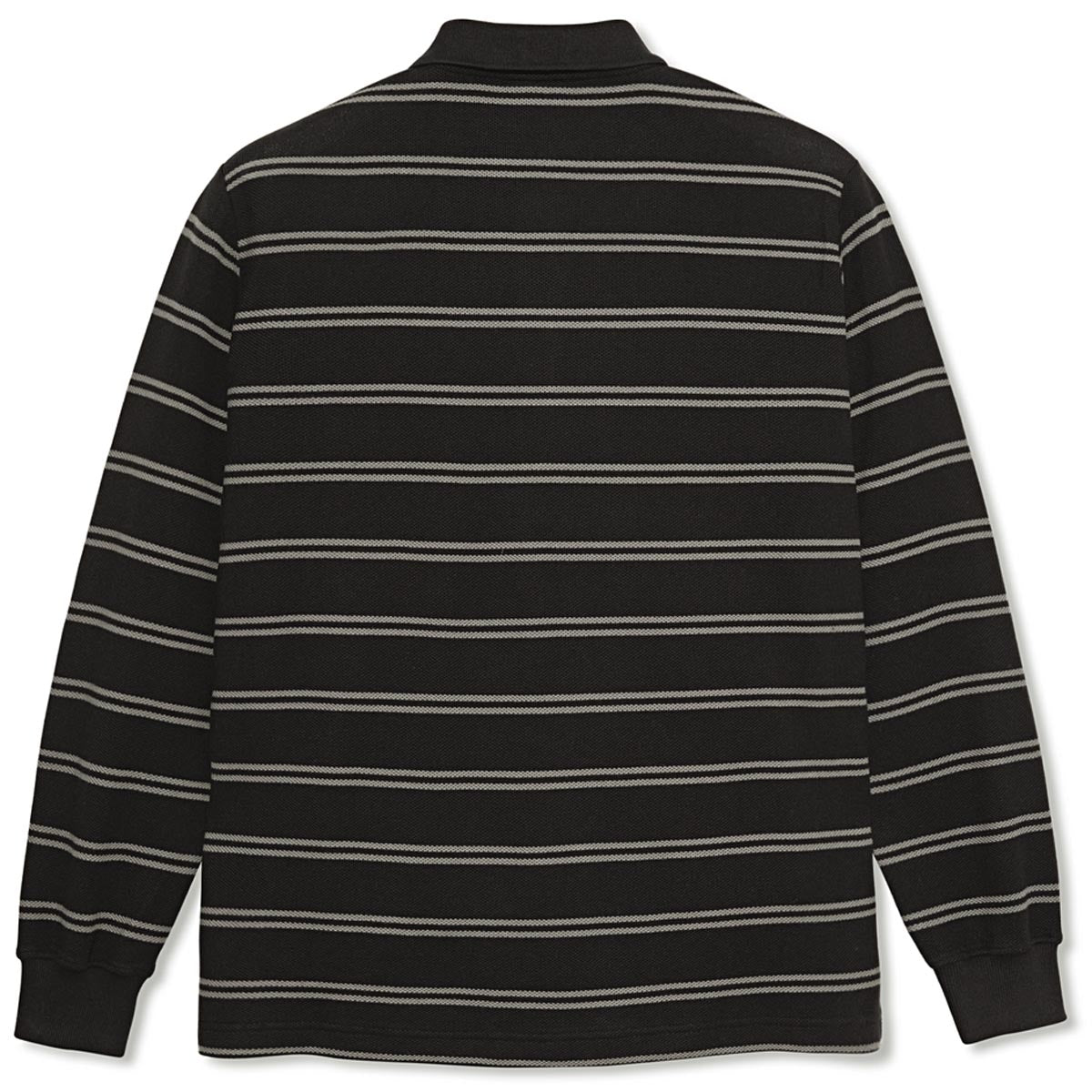Polar Polo Stripe Long Sleeve Shirt - Black image 2