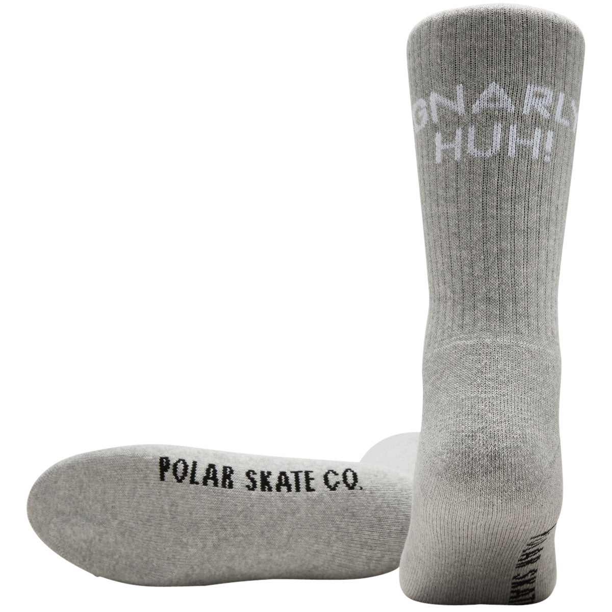 Polar Rib Gnarly Huh! Socks - Heather Grey image 2