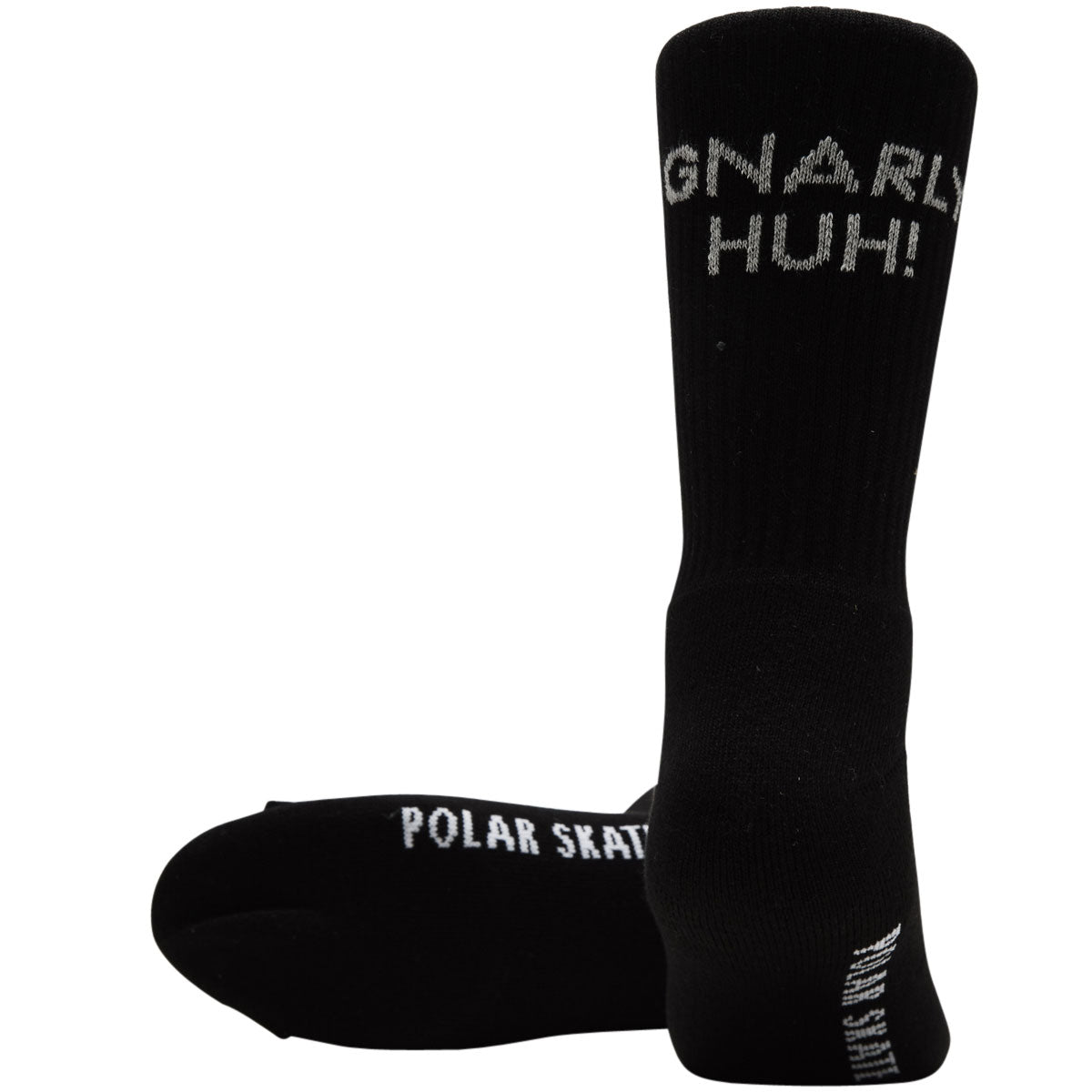 Polar Rib Gnarly Huh! Socks - Black image 2