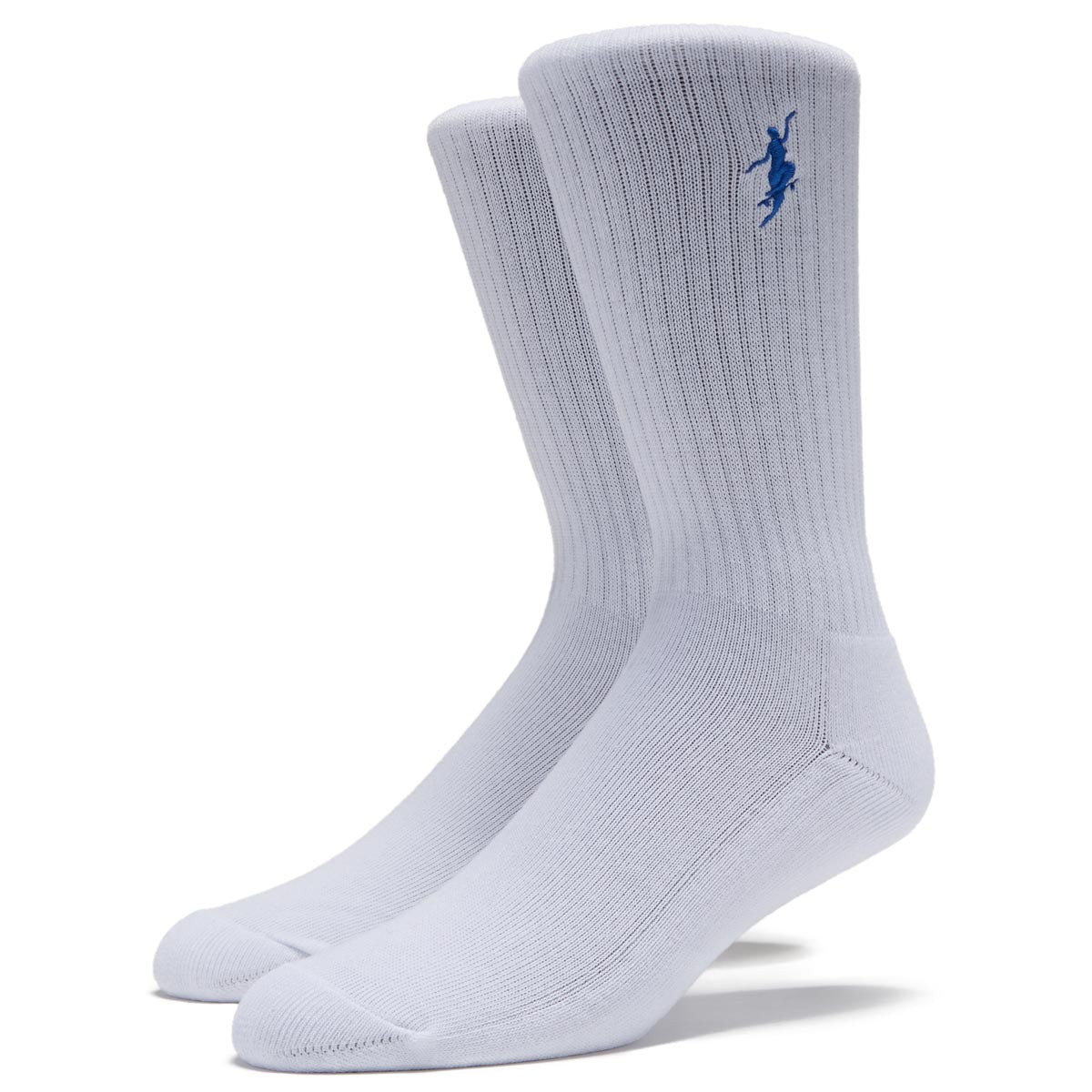 Polar Rib No Comply Socks - White/Blue image 1