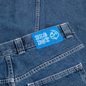 Polar Big Boy OG Logo Jeans - Blue Wash