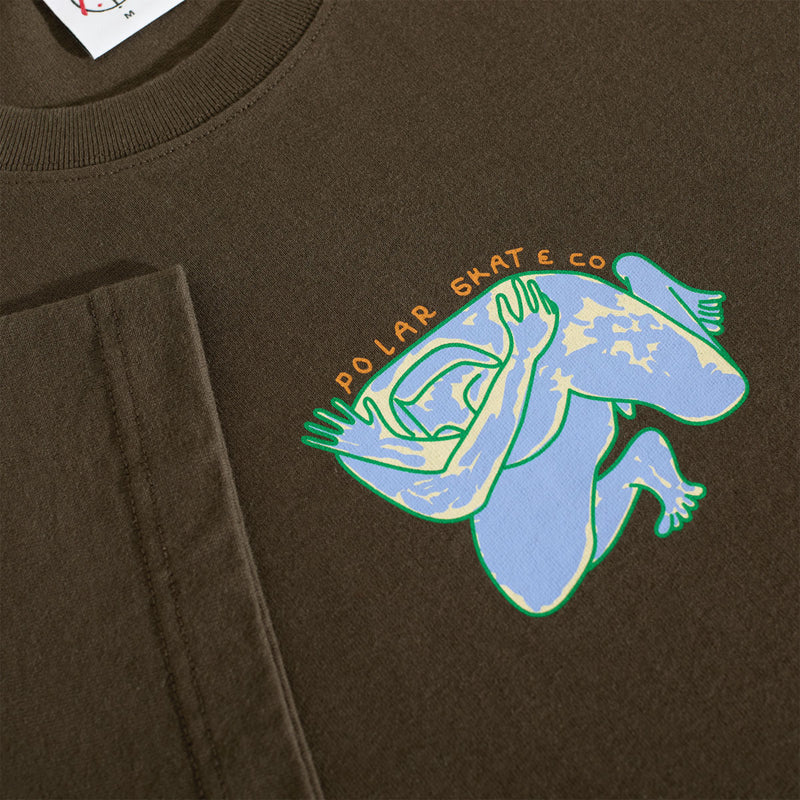 Polar Shy Bow T-Shirt - Brown