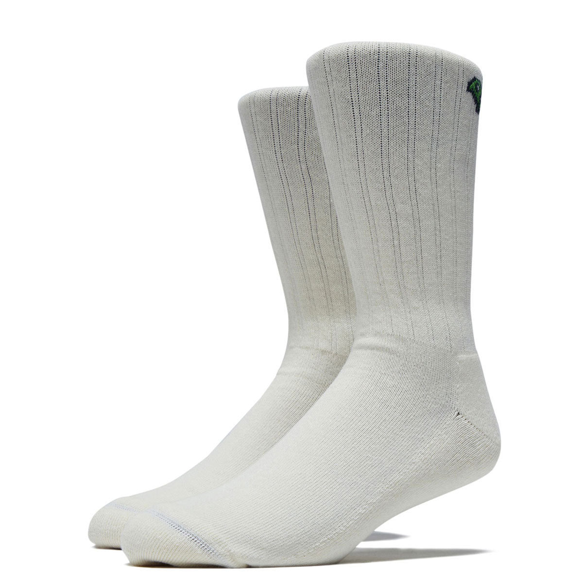 Polar Large Rib College Logo Socks - Cloud White image 1