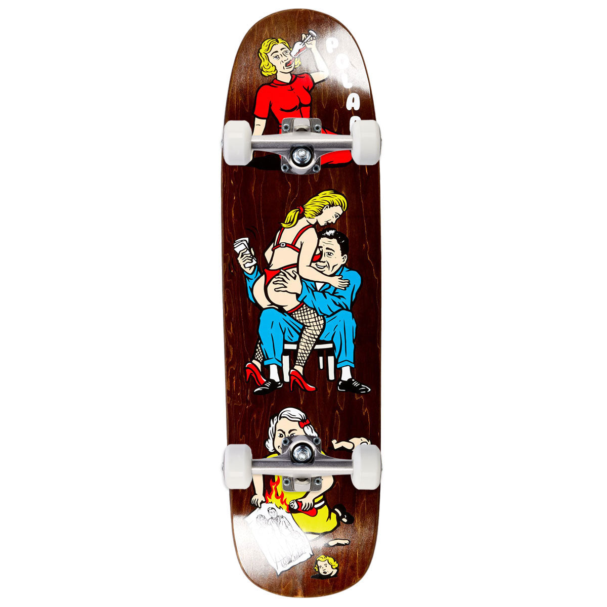 Polar Team Model Family Affair P9 Shape Skateboard Complete - 8.625