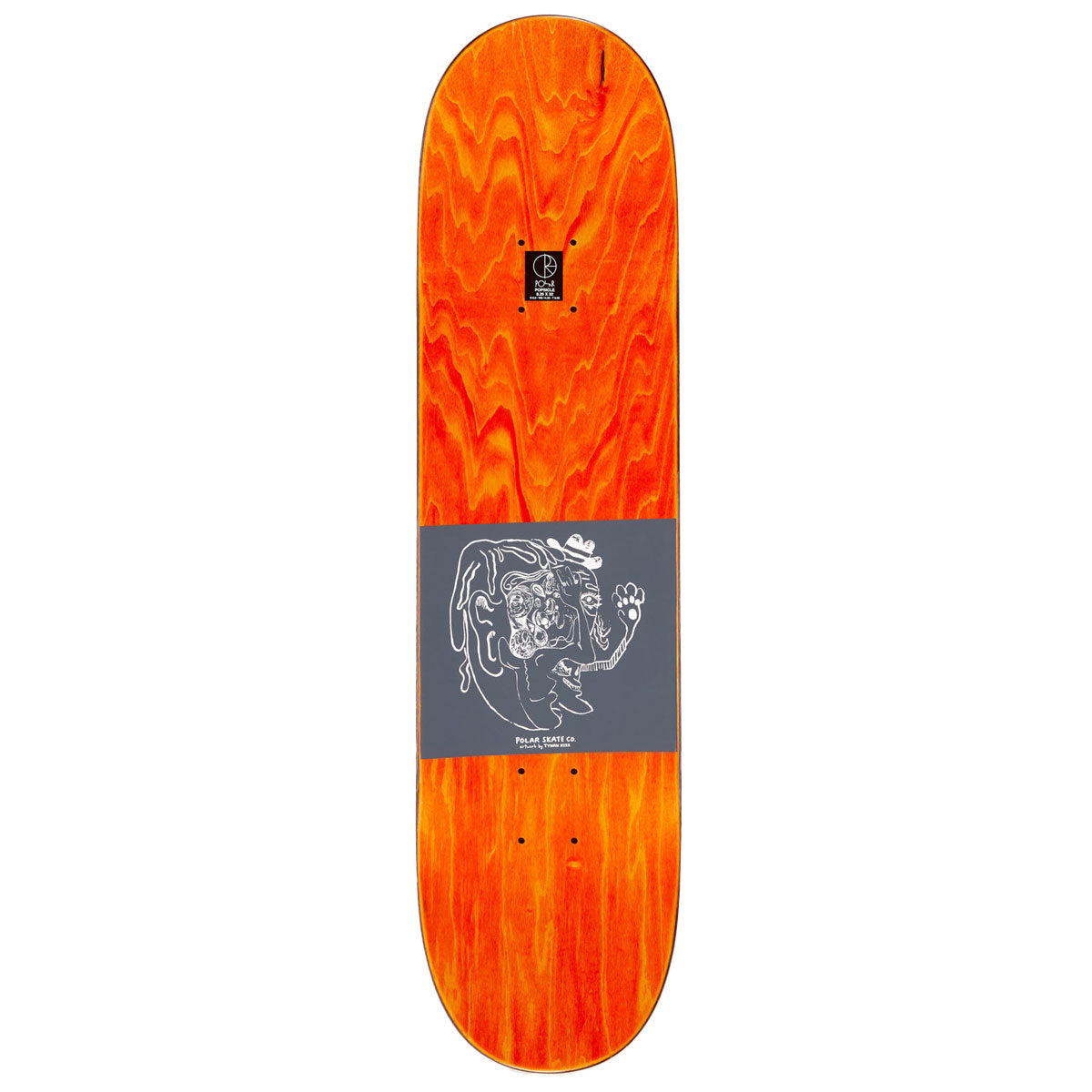 Polar Dane Brady Time Travelers Skateboard Deck - Brown - 8.25