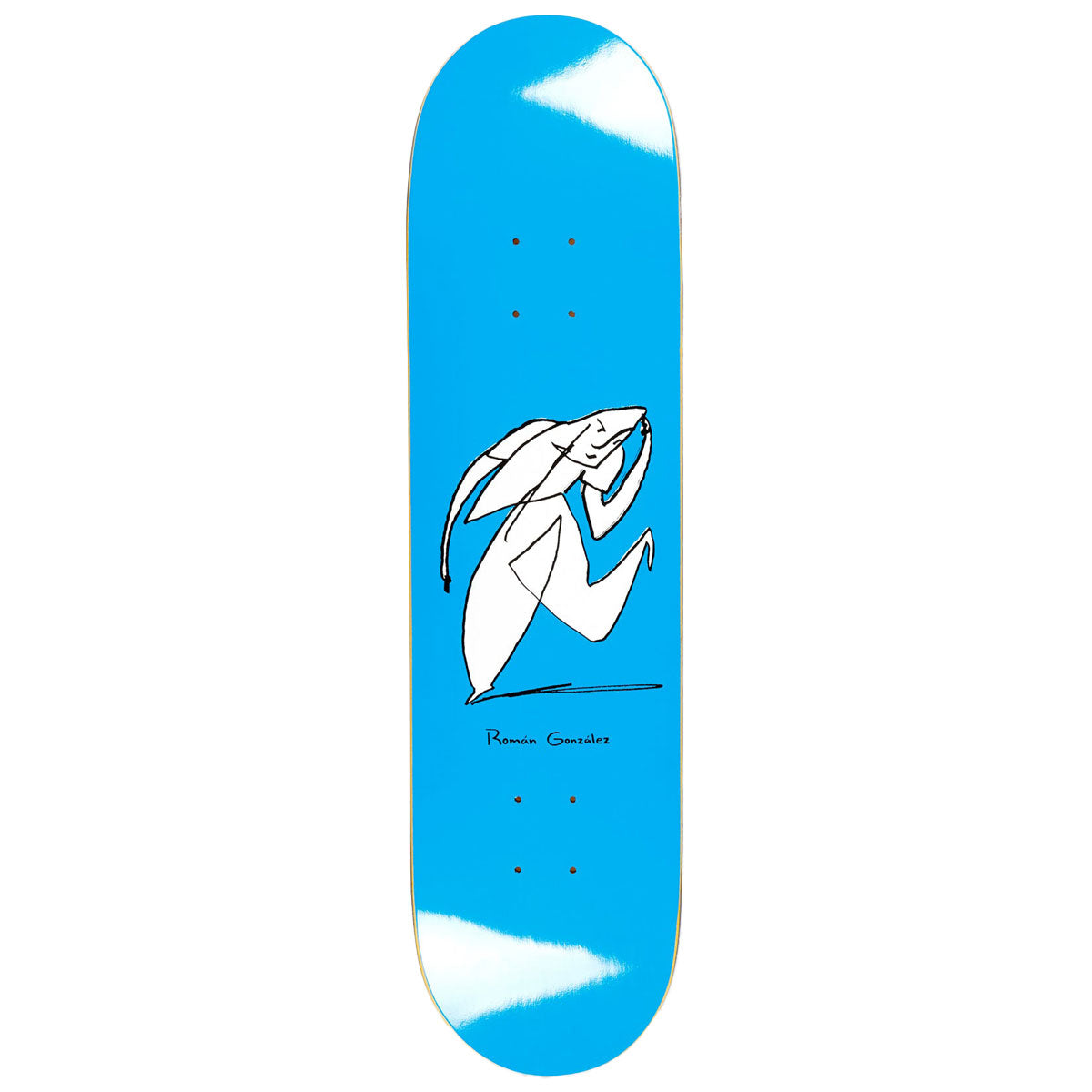 Polar Roman Gonzalez Stay In Motion Skateboard Deck - Blue - 8.125