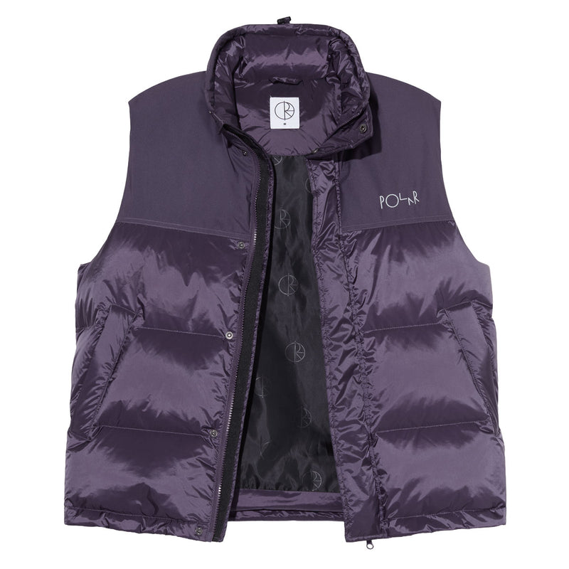 Polar Basic Puffer Vest - Dark Violet